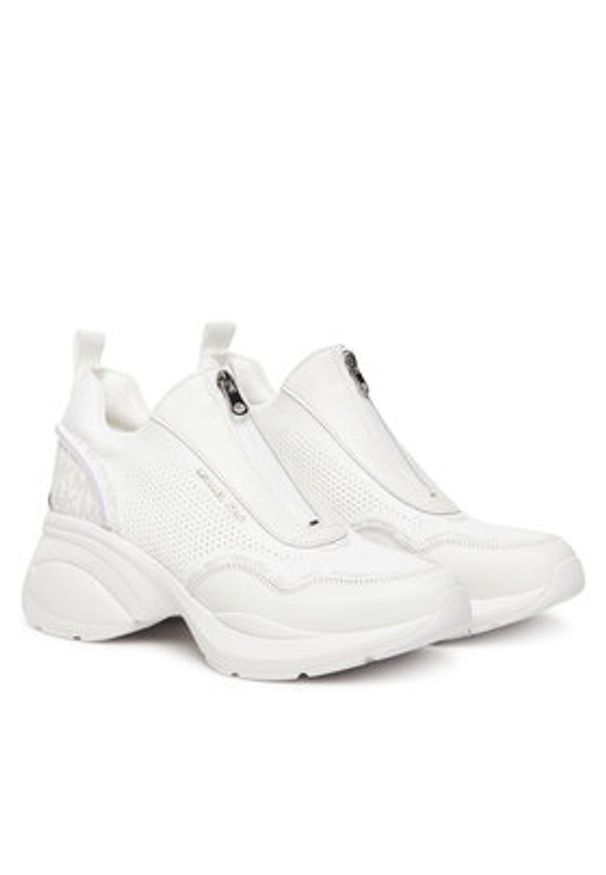 MICHAEL Michael Kors Sneakersy Zuma Mixed-Media Trainer 43F5ZUFP3L Biały. Kolor: biały. Materiał: materiał