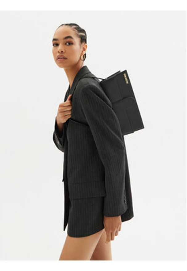 JACQUEMUS Torebka Le Bambino Long 221BA013 Czarny. Kolor: czarny. Materiał: skórzane