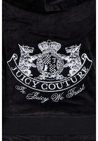 Juicy Couture - JUICY COUTURE Czarna bluza Heritage Dog Crest Robyn Hoodie. Kolor: czarny #3