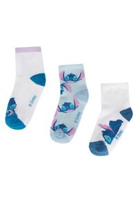 Disney Classics Zestaw 3 par wysokich skarpet dziecięcych ACCCS-AW24-329DCLS (3-pack) Kolorowy. Materiał: bawełna. Wzór: motyw z bajki, kolorowy