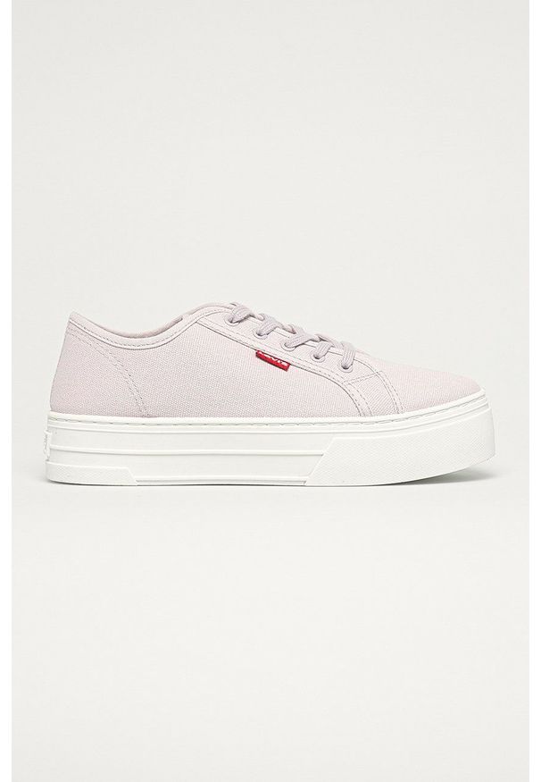 Levi's® - Levi's - Tenisówki. Okazja: na spotkanie biznesowe. Zapięcie: sznurówki. Kolor: fioletowy. Materiał: guma. Obcas: na platformie. Styl: biznesowy