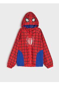 Sinsay - Kurtka z kapturem Marvel Spider-Man - czerwony. Typ kołnierza: kaptur. Kolor: czerwony. Wzór: motyw z bajki #1