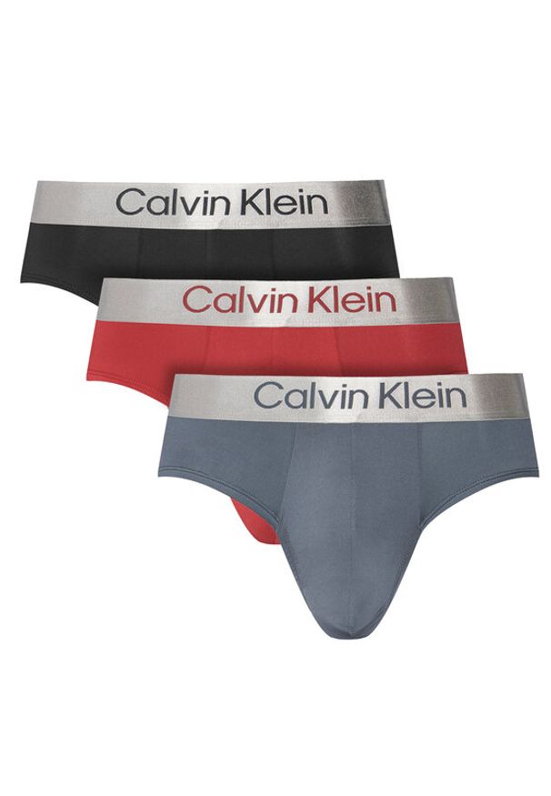 Calvin Klein Underwear Komplet 3 par slipów LV00NB4122 Kolorowy. Materiał: syntetyk. Wzór: kolorowy