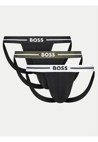 BOSS Komplet slipów Jock Strap 50517823 Czarny. Kolor: czarny. Materiał: bawełna