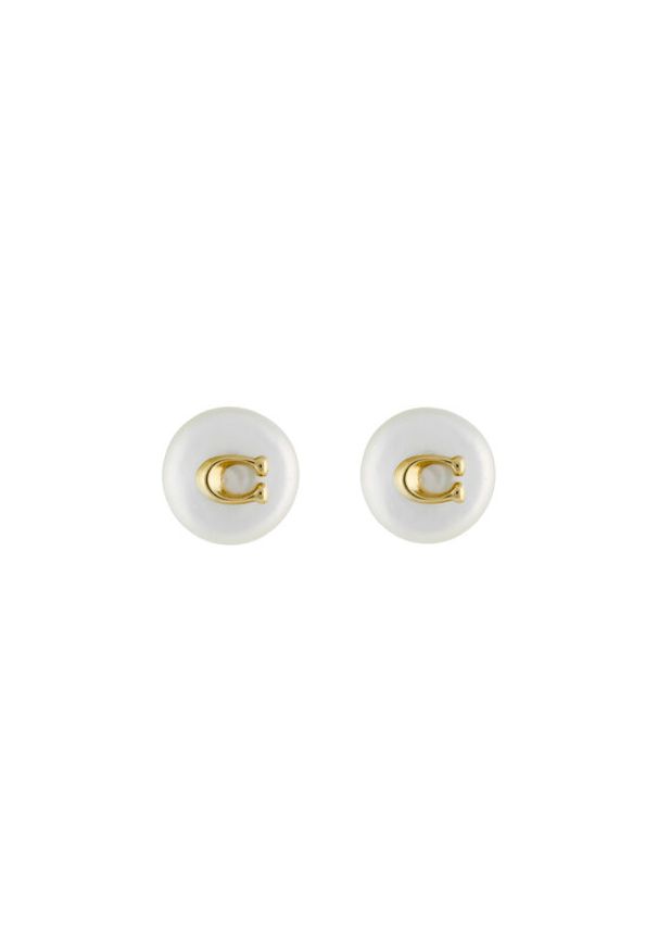 Coach Kolczyki 37351511GLD107 Złoty. Materiał: metalowe. Kolor: złoty