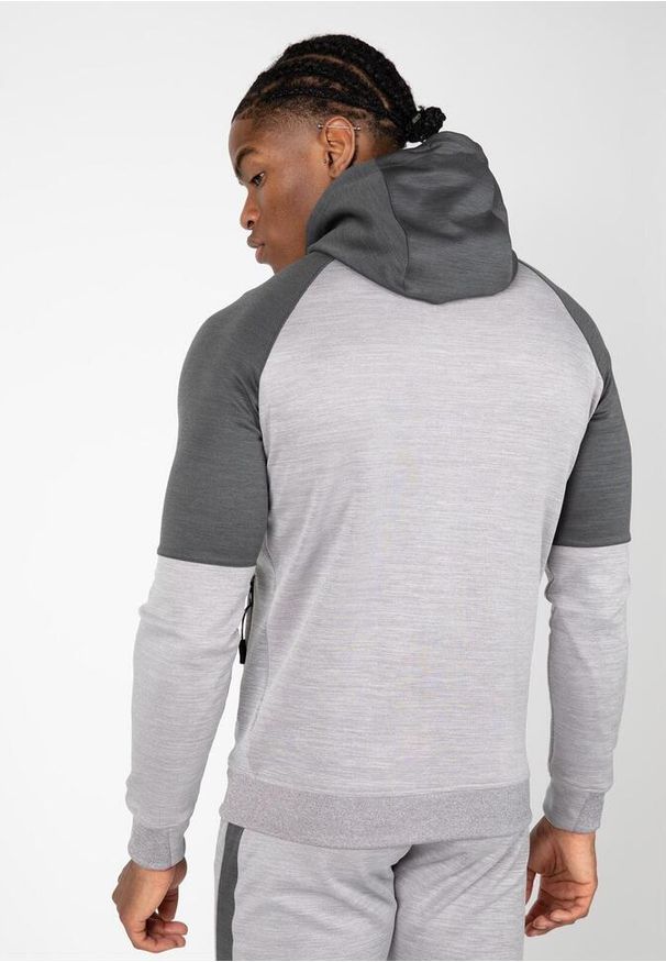 GORILLA WEAR - Bluza fitness męska Gorilla Wear Sullivan Track Jacket. Kolor: szary. Sport: fitness