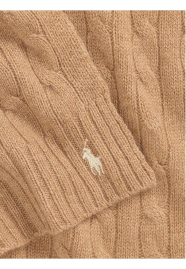 Polo Ralph Lauren Szalik 455956296003 Beżowy. Kolor: beżowy. Materiał: wełna