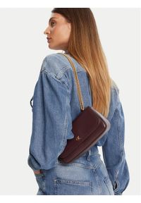 Calvin Klein Torebka Ck Convertible Chain Small Bag LV04F3172G Bordowy. Kolor: czerwony. Materiał: skórzane #1