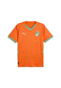 Puma - Koszulka domowa Côte d'Ivoire CAN 2025. Kolor: pomarańczowy, zielony, żółty, wielokolorowy