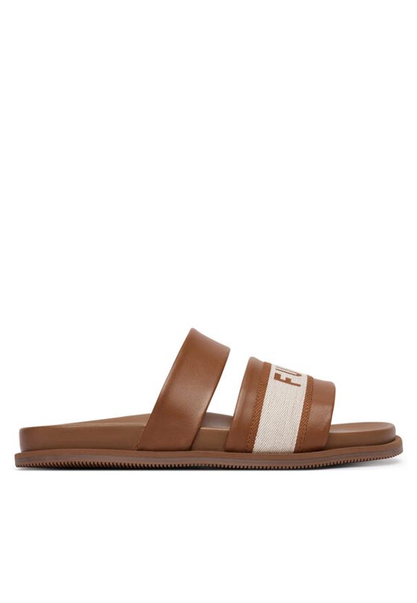 Furla Klapki Tide YL11TID BX0070 PT 0213S Brązowy. Kolor: brązowy. Materiał: skóra