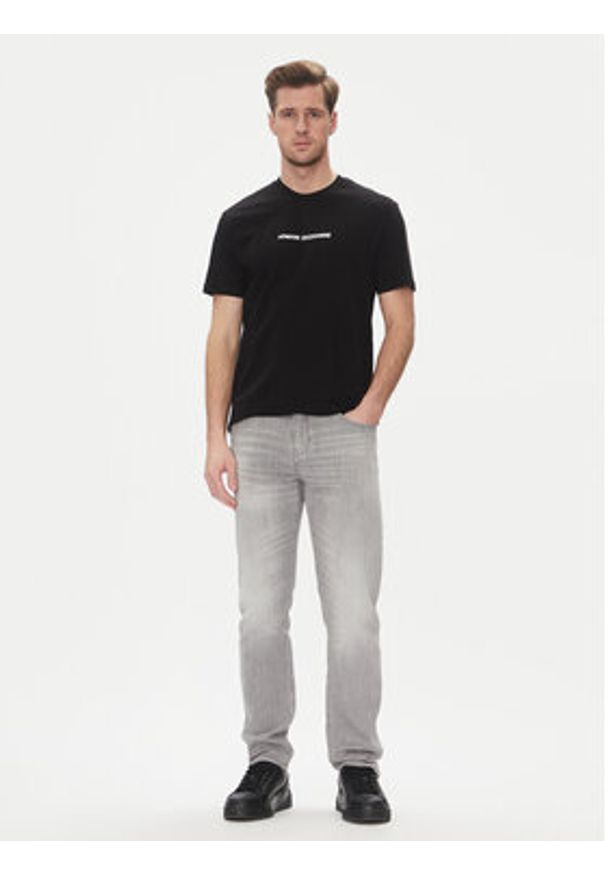 Armani Exchange T-Shirt XM000787 AF12308 UC001 Czarny Regular Fit. Kolor: czarny. Materiał: bawełna