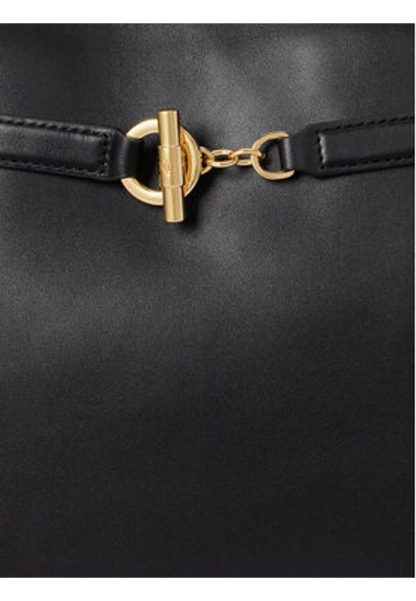 Lauren Ralph Lauren - LAUREN RALPH LAUREN Torebka 431P03417002 Czarny. Kolor: czarny. Materiał: skórzane