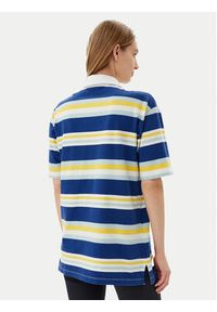 Napapijri Polo E-Ete NP0A4ILK Niebieski Oversize. Typ kołnierza: polo. Kolor: niebieski. Materiał: bawełna #5