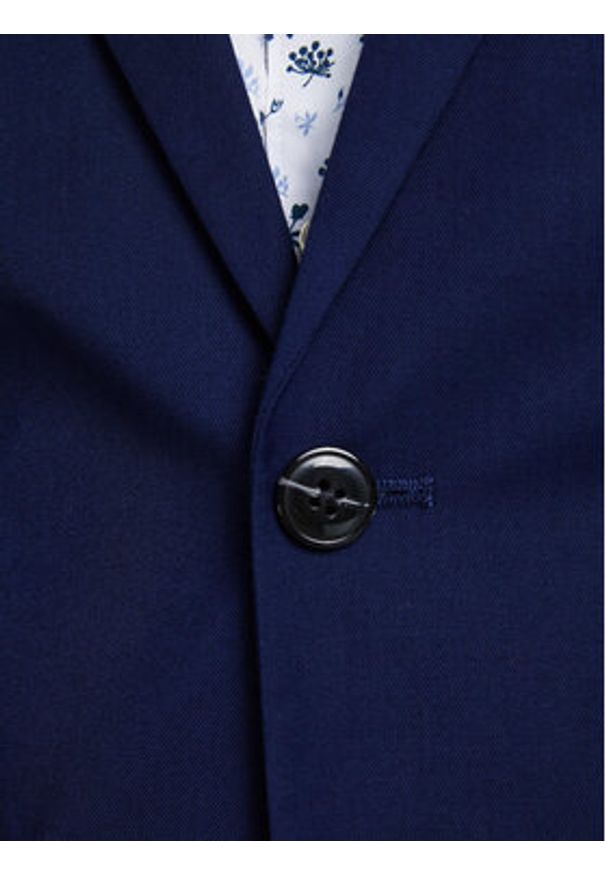 Jack & Jones Garnitur Franco 12181339 Granatowy Super Slim Fit. Kolor: niebieski. Materiał: syntetyk