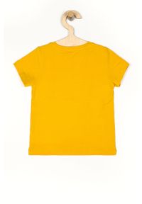 Name it - T-shirt dziecięcy 80-110 cm. Okazja: na co dzień. Kolor: żółty. Materiał: bawełna, dzianina, elastan. Wzór: nadruk. Styl: casual #2