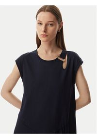 Liu Jo Sport Sukienka codzienna TA6237 J3855 Granatowy Relaxed Fit. Okazja: na co dzień. Kolor: niebieski. Materiał: bawełna. Typ sukienki: proste, sportowe. Styl: sportowy, casual #3