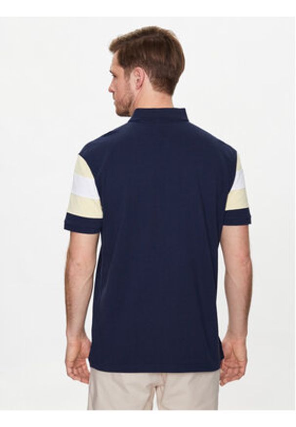Tommy Jeans Polo Fabric Mix DM0DM16221 Granatowy Relaxed Fit. Typ kołnierza: polo. Kolor: niebieski. Materiał: bawełna