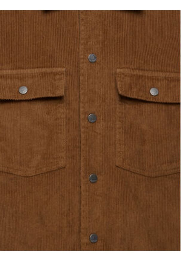 Blend Koszula 20715893 Brązowy Regular Fit. Kolor: brązowy. Materiał: bawełna