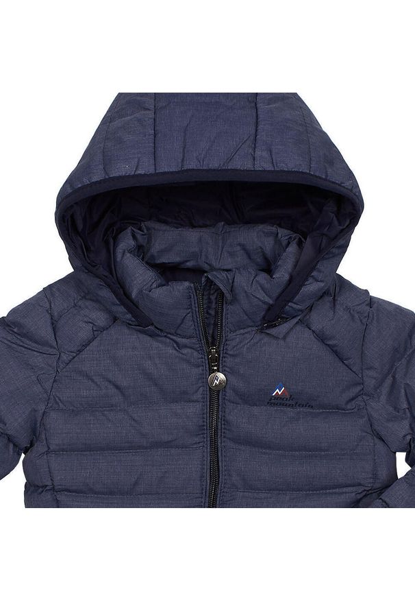 PEAK MOUNTAIN - Kurtka dziewczęca Peak Mountain. Kolor: niebieski. Materiał: puch. Sezon: zima