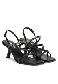 Karl Lagerfeld - KARL LAGERFELD Sandały Karmel KL33625 Czarny. Kolor: czarny. Materiał: skóra