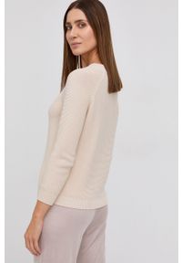 Weekend Max Mara Sweter bawełniany damski kolor kremowy. Okazja: na co dzień. Kolor: beżowy. Materiał: bawełna. Długość rękawa: raglanowy rękaw. Styl: casual #3