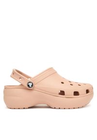 Crocs Klapki Classic Platform Clog 206750 Beżowy. Kolor: beżowy. Obcas: na platformie #1