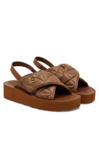 Love Moschino - LOVE MOSCHINO Sandały JA16044I1MIE0201 Brązowy. Kolor: brązowy. Materiał: skóra #3