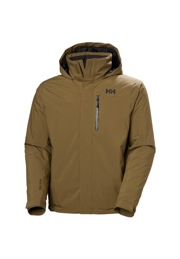 Kurtka narciarska Helly Hansen Crewser. Kolor: brązowy, beżowy, wielokolorowy. Sezon: zima. Sport: narciarstwo