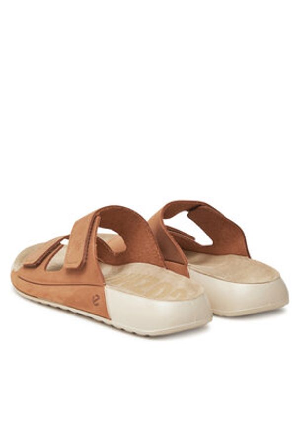 ecco - ECCO Klapki Cozmo W 20682302291 Brązowy. Kolor: brązowy. Materiał: nubuk, skóra