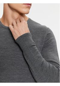Calvin Klein Sweter Superior K10K109474 Szary Regular Fit. Kolor: szary. Materiał: wełna