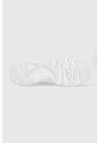 Calvin Klein sneakersy kolor biały. Nosek buta: okrągły. Zapięcie: sznurówki. Kolor: biały. Materiał: poliester, guma
