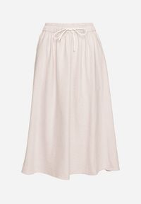 Born2be - Różowa Rozkloszowana Spódnica z Gumką w Pasie i Ściągaczem Xegelia. Okazja: na co dzień. Kolor: różowy. Styl: elegancki, casual #6