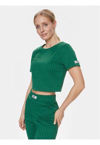 Guess T-Shirt Anneka Crop Tee V4RI02 KC2U2 Zielony Cropped Fit. Kolor: zielony. Materiał: syntetyk #1