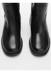 mango - Mango Oficerki Galope1 67050444 Czarny. Kolor: czarny. Materiał: skóra #4