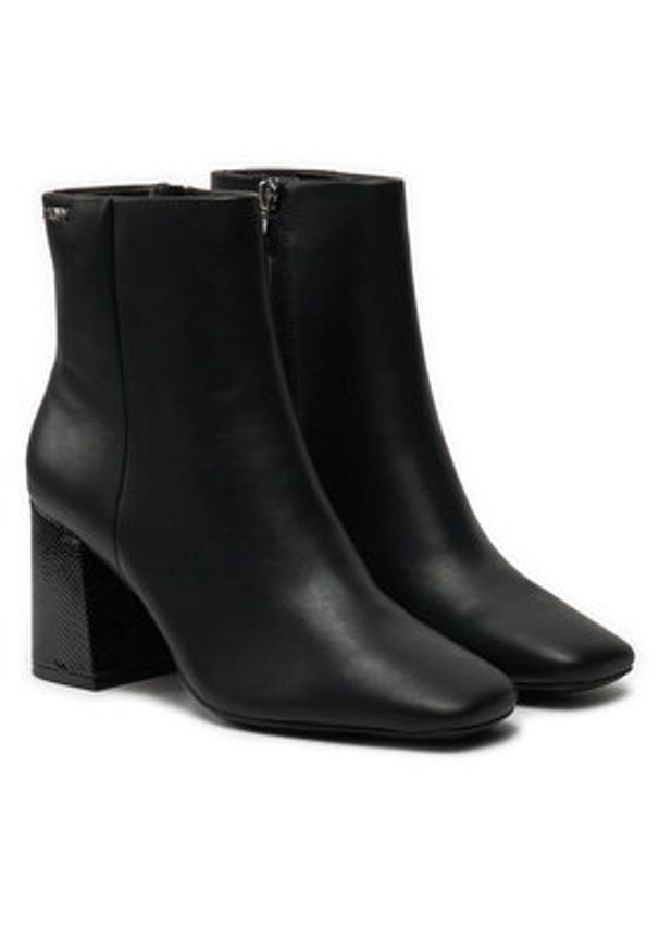 DKNY Botki Cavale II K3486930 Czarny. Kolor: czarny. Materiał: skóra