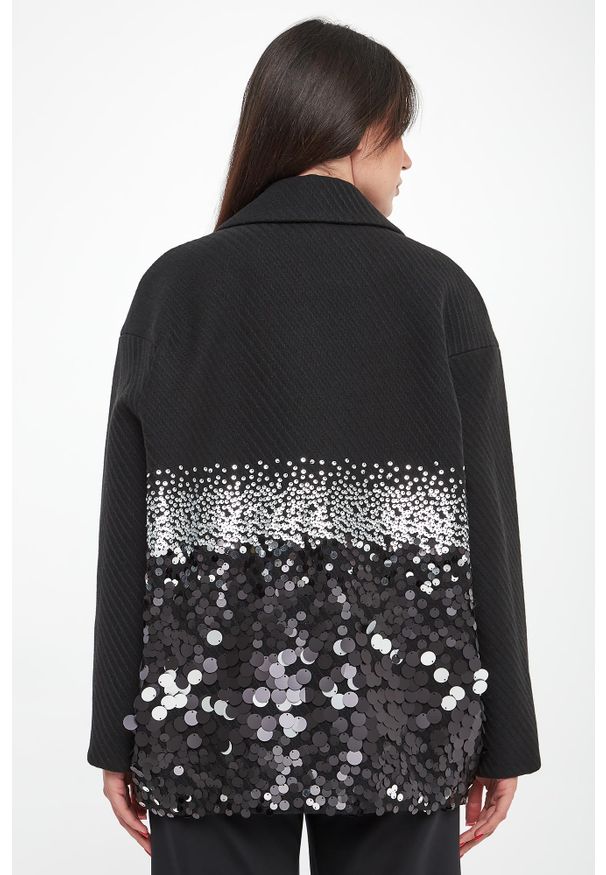 Sportalm - Płaszcz damski z cekinami SPORTALM