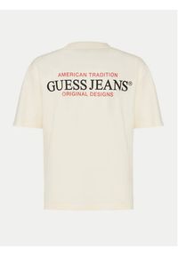 Guess Jeans T-Shirt M4BI75 K8FQ4 Écru Overshirt Fit. Materiał: bawełna #3