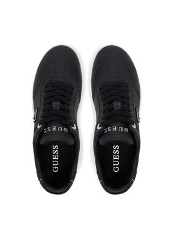 Guess Sneakersy FLJJAZLEA12 Czarny. Kolor: czarny. Materiał: skóra