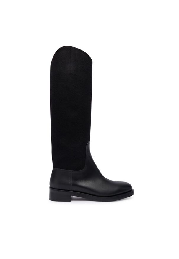 Max Mara Oficerki Cavalierewk 2524796112600 Czarny. Kolor: czarny. Materiał: materiał, wełna