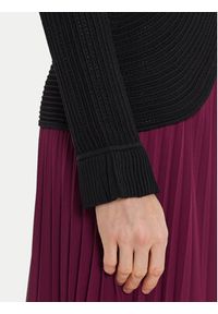 TwinSet - TWINSET Kardigan 242TT3123 Czarny Slim Fit. Kolor: czarny. Materiał: syntetyk, wiskoza #5