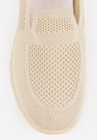 Born2be - Beżowe Tenisówki Dubost. Okazja: na co dzień. Kolor: beżowy. Materiał: jeans, dresówka. Szerokość cholewki: normalna. Obcas: na płaskiej podeszwie. Styl: sportowy, casual #2