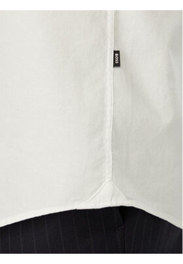 BOSS Koszula H-Liam 50560404 Biały Regular Fit. Kolor: biały. Materiał: bawełna