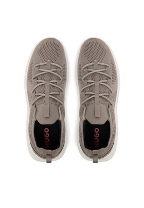 Hugo - HUGO Sneakersy Leon 50541684 Szary. Kolor: szary. Materiał: materiał