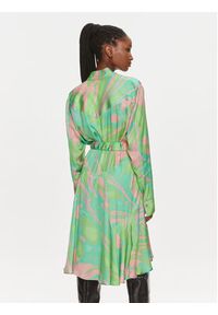 Pinko Sukienka koszulowa 103084 A1PE Zielony Regular Fit. Kolor: zielony. Materiał: wiskoza. Typ sukienki: koszulowe