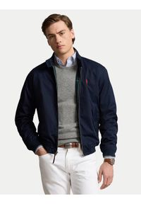 Polo Ralph Lauren Kurtka bomber 710923261002 Granatowy Regular Fit. Typ kołnierza: polo. Kolor: niebieski. Materiał: bawełna