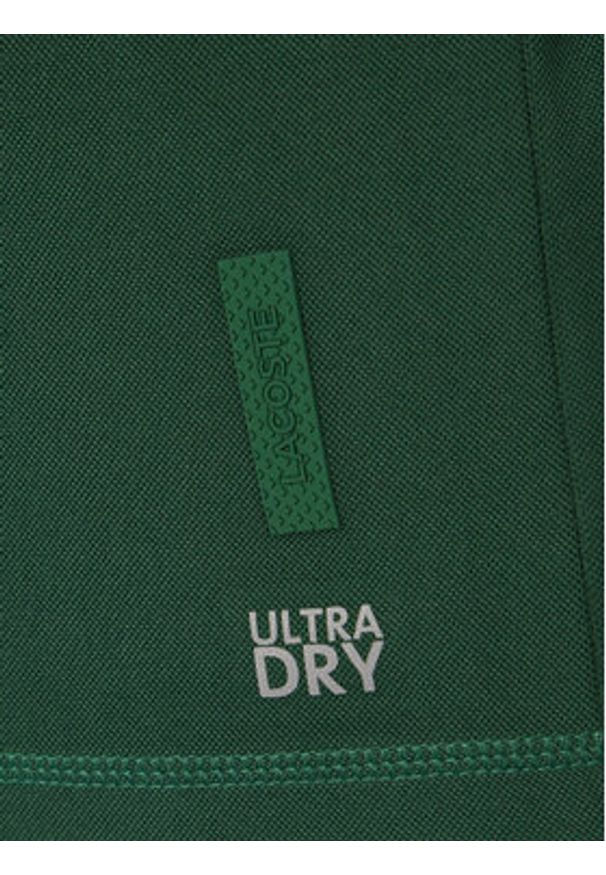 Lacoste Polo DH0159 Zielony Regular Fit. Typ kołnierza: polo. Kolor: zielony. Materiał: syntetyk