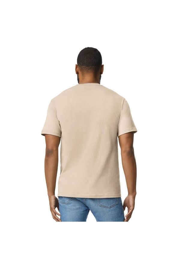 GILDAN - Koszulka Unisex Dla Dorosłych Softstyle Midweight. Kolor: beżowy. Sport: turystyka piesza
