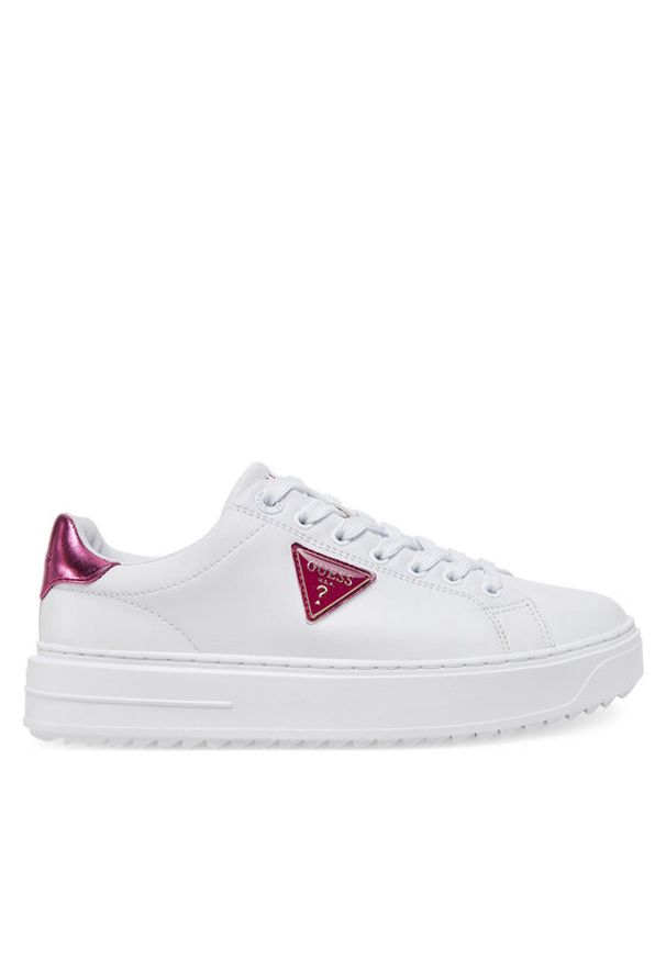 Guess Sneakersy FLJD12 LEA12 Biały. Kolor: biały. Materiał: skóra