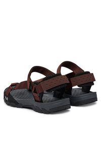 Jack Wolfskin Sandały Ridge A65589 Brązowy ciemny. Kolor: brązowy. Materiał: materiał #3