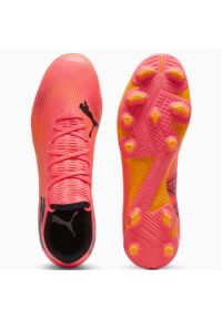 Buty piłkarskie Puma Future 7 Play FG/AG M 107723-03 różowe. Kolor: różowy. Materiał: dzianina, syntetyk, materiał. Szerokość cholewki: normalna. Sport: piłka nożna